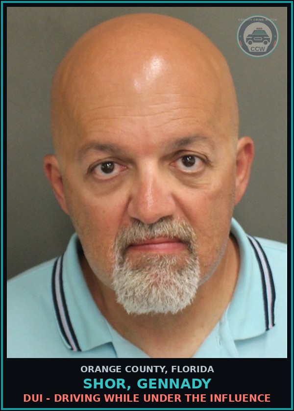 Booking mugshot of SHOR, GENNADY in Orange County