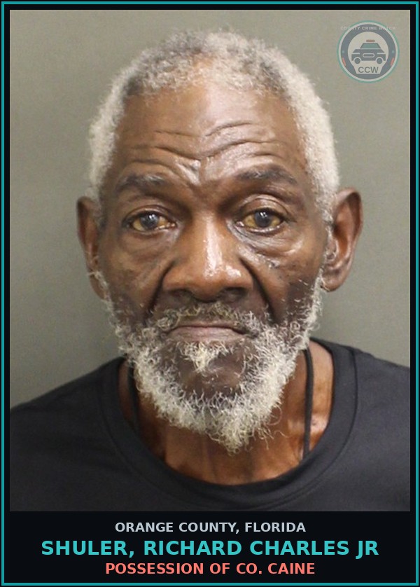 Booking mugshot of SHULER, RICHARD CHARLES JR in Orange County