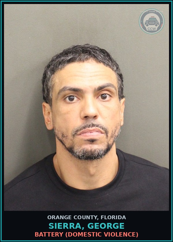 Booking mugshot of SIERRA, GEORGE in Orange County