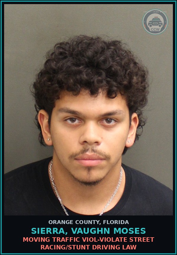 Booking mugshot of SIERRA, VAUGHN MOSES in Orange County