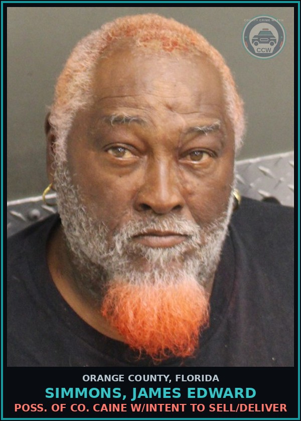 Booking mugshot of SIMMONS, JAMES EDWARD in Orange County