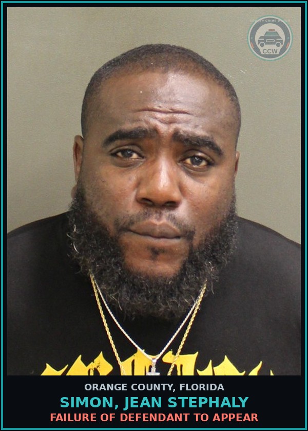 Booking mugshot of SIMON, JEAN STEPHALY in Orange County