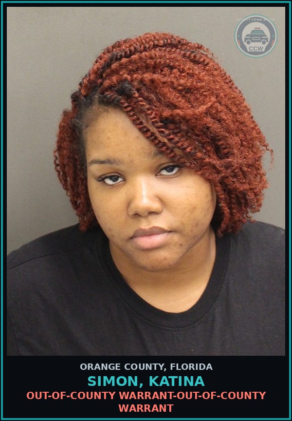 Booking mugshot of SIMON, KATINA in Orange County