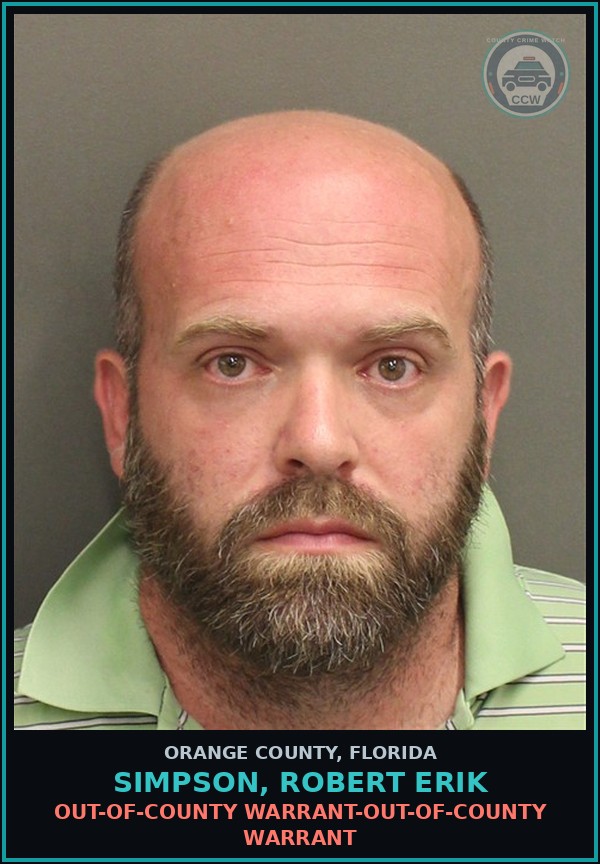 Booking mugshot of SIMPSON, ROBERT ERIK in Orange County