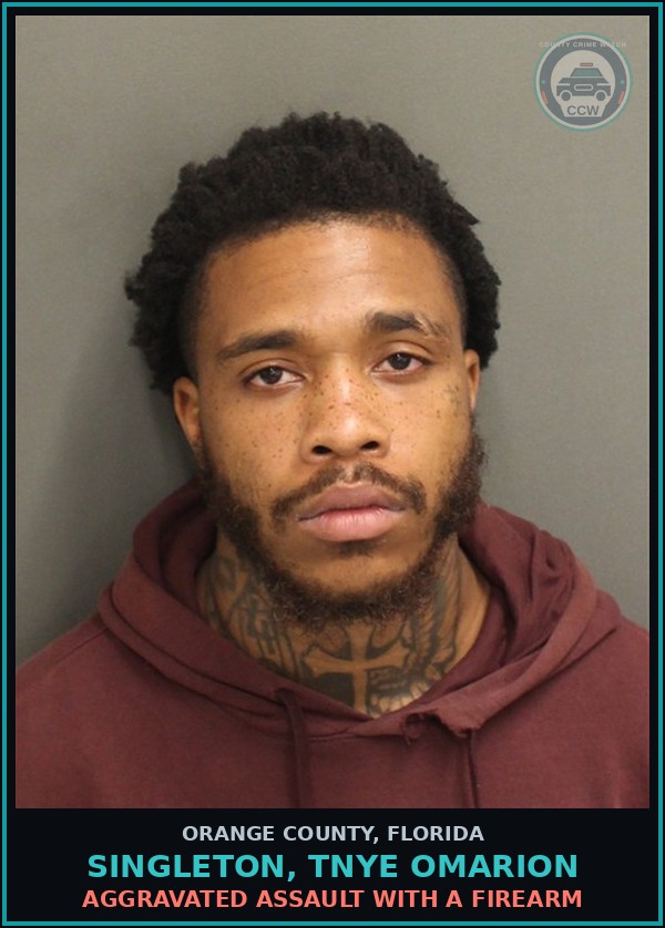 Booking mugshot of SINGLETON, TNYE OMARION in Orange County