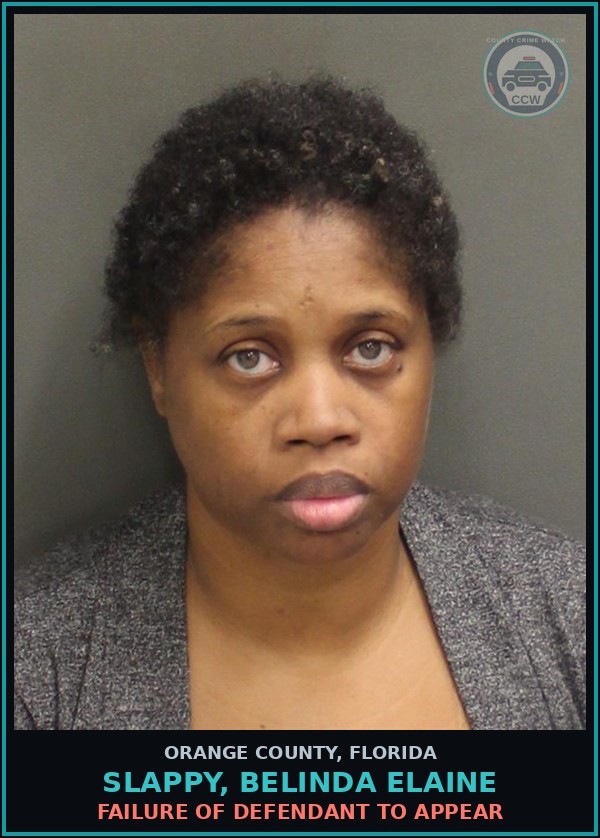 Booking mugshot of SLAPPY, BELINDA ELAINE in Orange County