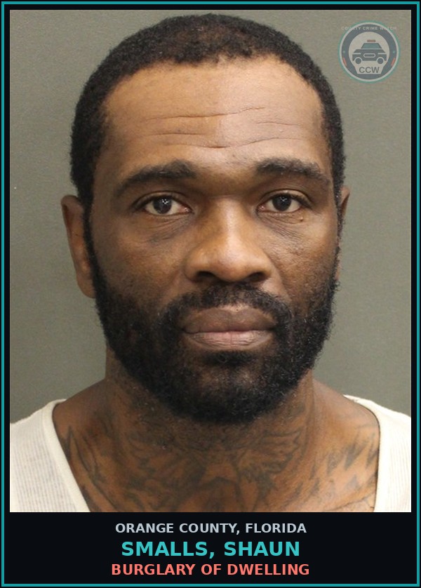 Booking mugshot of SMALLS, SHAUN in Orange County