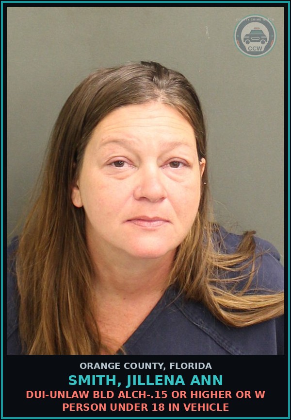 Booking mugshot of SMITH, JILLENA ANN in Orange County