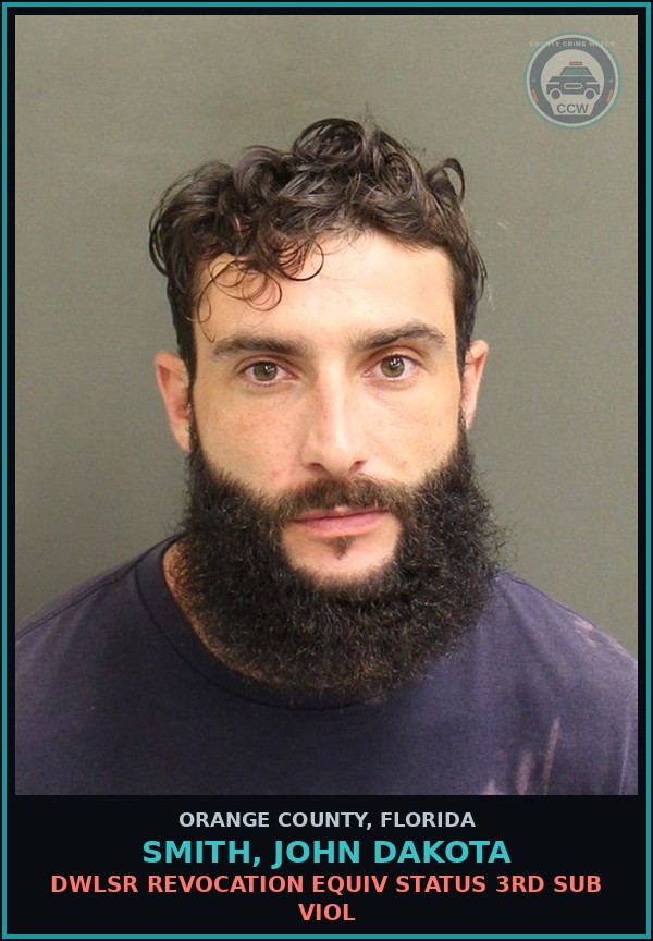 Booking mugshot of SMITH, JOHN DAKOTA in Orange County