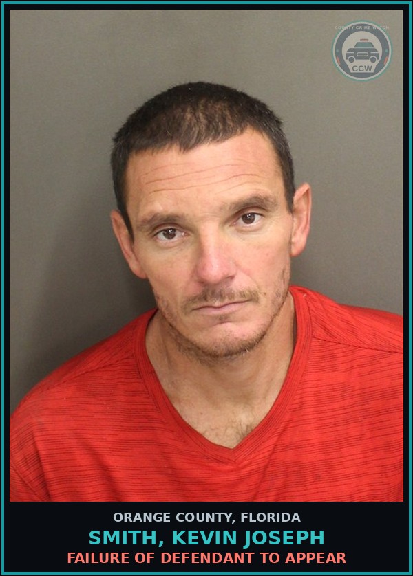 Booking mugshot of SMITH, KEVIN JOSEPH in Orange County