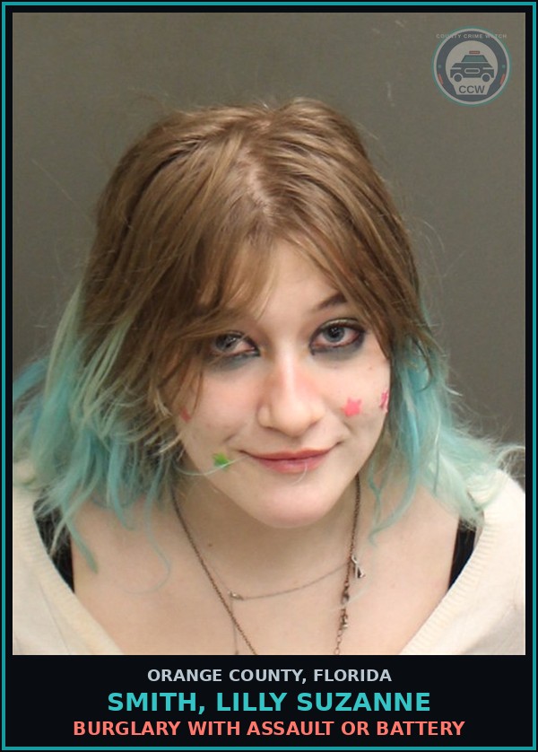 Booking mugshot of SMITH, LILLY SUZANNE in Orange County