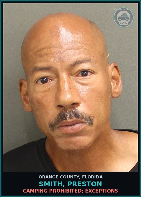 Booking mugshot of SMITH, PRESTON in Orange County