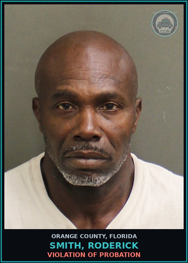 Booking mugshot of SMITH, RODERICK in Orange County