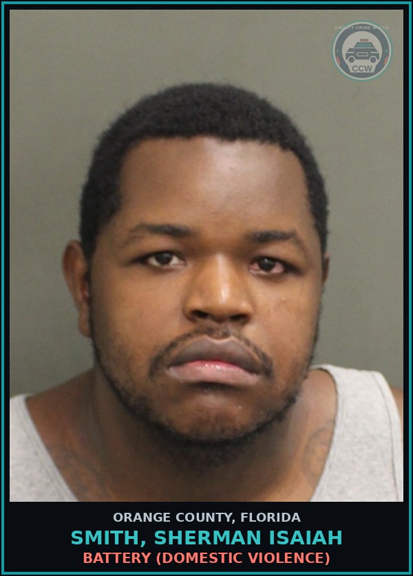Booking mugshot of SMITH, SHERMAN ISAIAH in Orange County