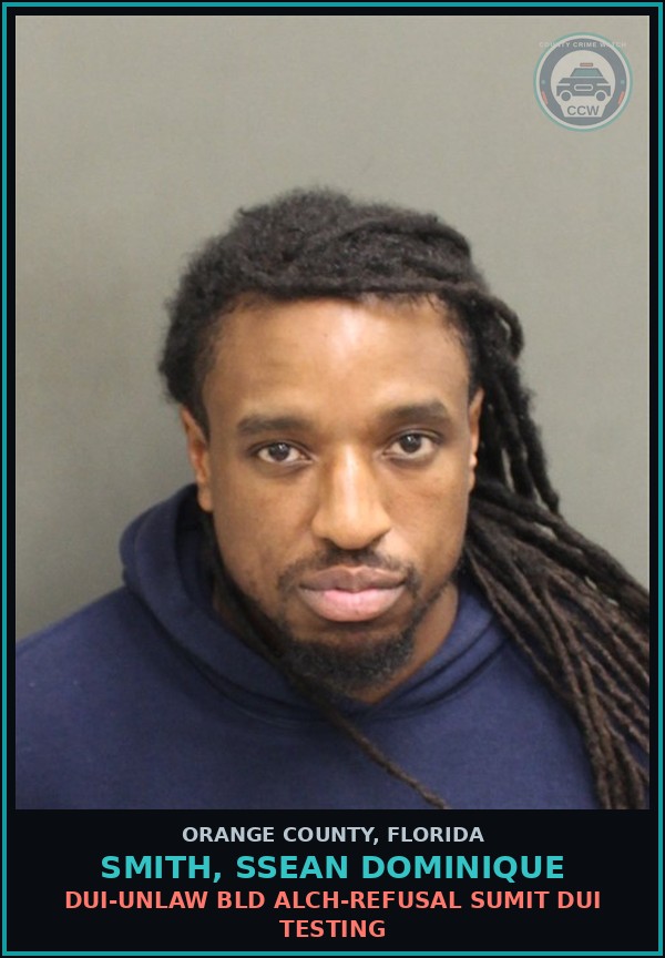 Booking mugshot of SMITH, SSEAN DOMINIQUE in Orange County