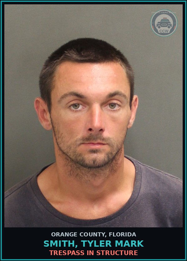 Booking mugshot of SMITH, TYLER MARK in Orange County
