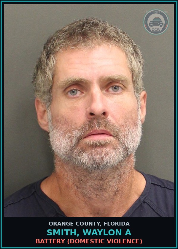 Booking mugshot of SMITH, WAYLON A in Orange County