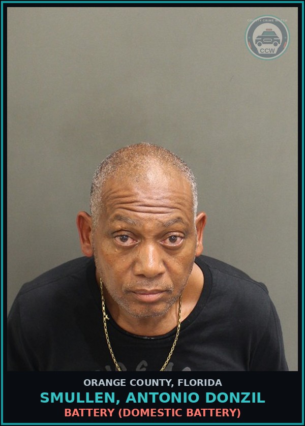 Booking mugshot of SMULLEN, ANTONIO DONZIL in Orange County