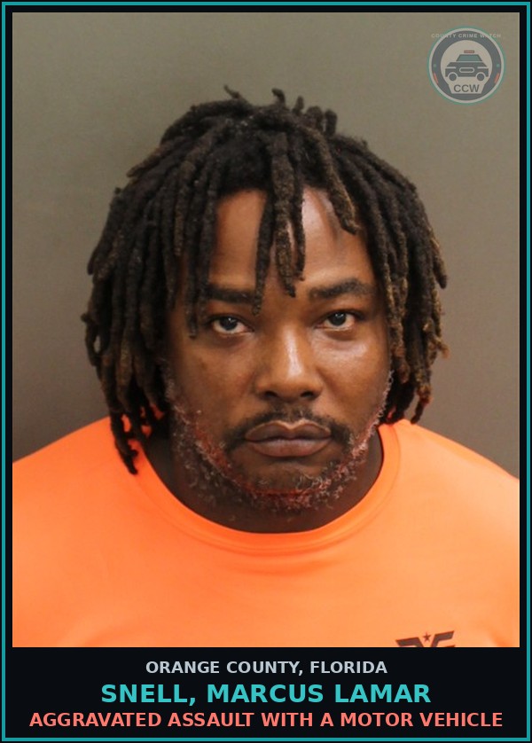 Booking mugshot of SNELL, MARCUS LAMAR in Orange County