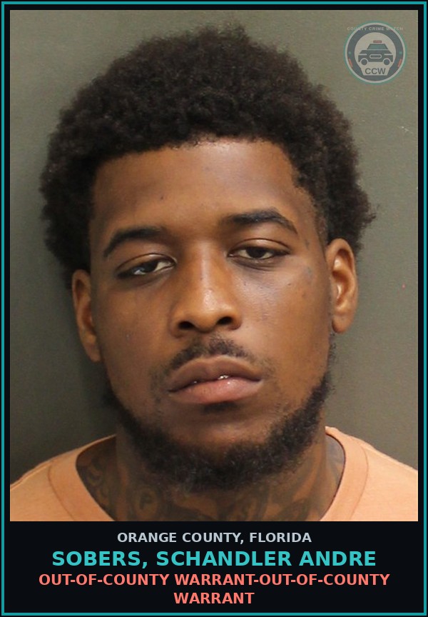 Booking mugshot of SOBERS, SCHANDLER ANDRE in Orange County