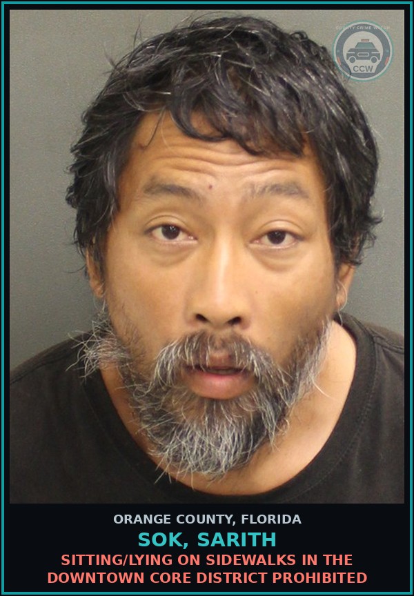 Booking mugshot of SOK, SARITH in Orange County