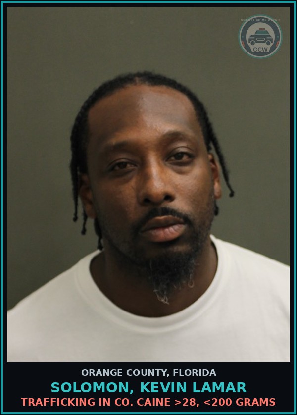 Booking mugshot of SOLOMON, KEVIN LAMAR in Orange County