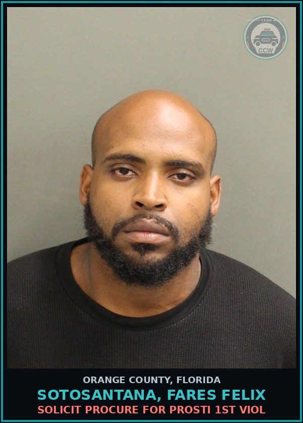 Booking mugshot of SOTOSANTANA, FARES FELIX in Orange County