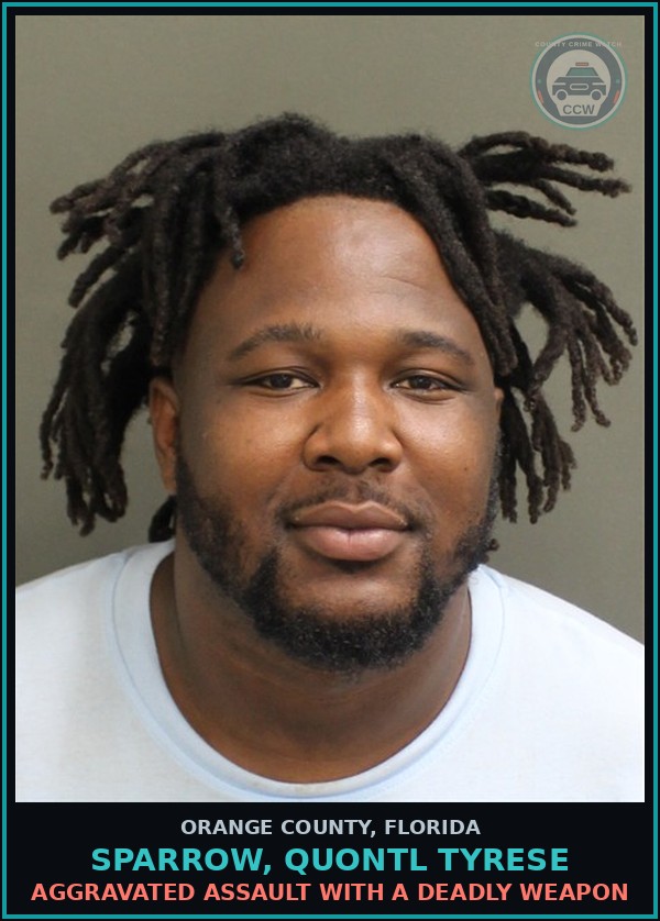 Booking mugshot of SPARROW, QUONTL TYRESE in Orange County
