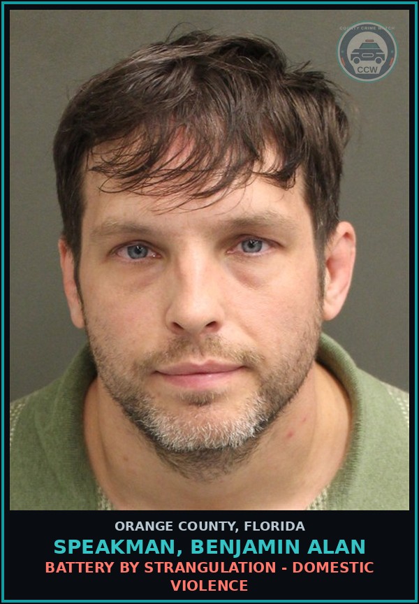 Booking mugshot of SPEAKMAN, BENJAMIN ALAN in Orange County