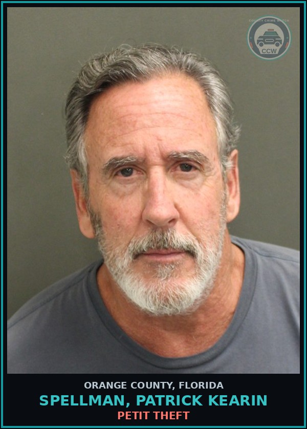 Booking mugshot of SPELLMAN, PATRICK KEARIN in Orange County