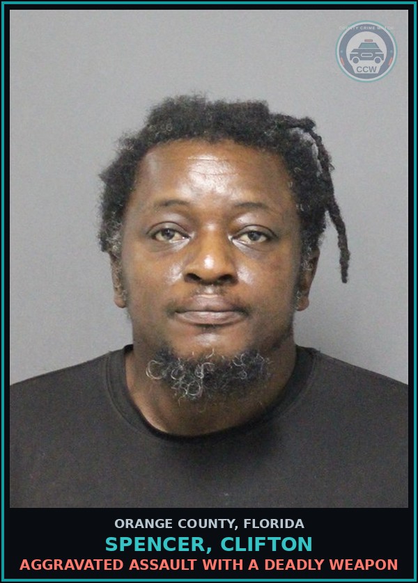 Booking mugshot of SPENCER, CLIFTON in Orange County