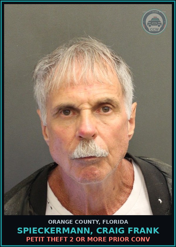 Booking mugshot of SPIECKERMANN, CRAIG FRANK in Orange County