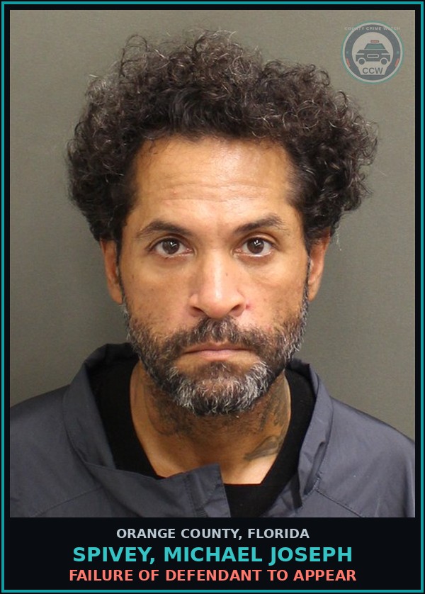 Booking mugshot of SPIVEY, MICHAEL JOSEPH in Orange County