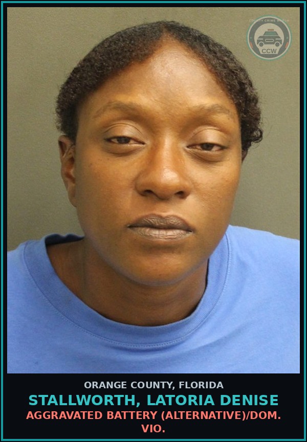 Booking mugshot of STALLWORTH, LATORIA DENISE in Orange County