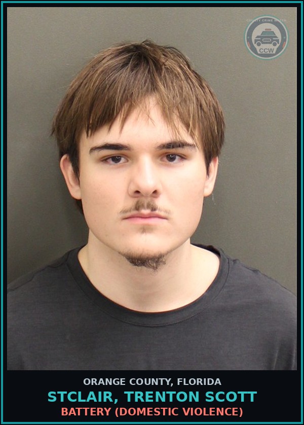 Booking mugshot of STCLAIR, TRENTON SCOTT in Orange County