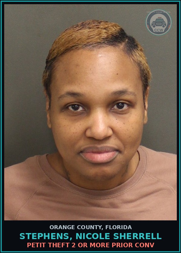 Booking mugshot of STEPHENS, NICOLE SHERRELL in Orange County