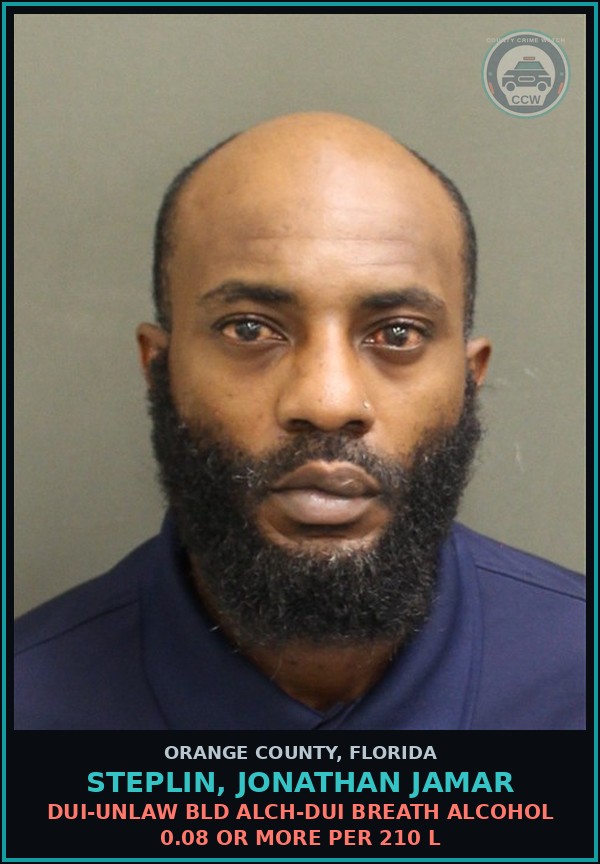 Booking mugshot of STEPLIN, JONATHAN JAMAR in Orange County