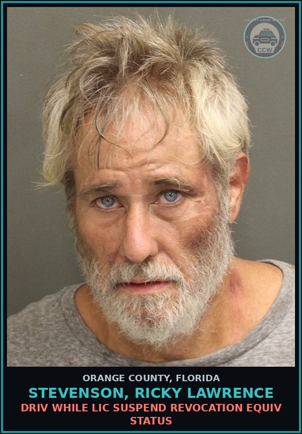 Booking mugshot of STEVENSON, RICKY LAWRENCE in Orange County