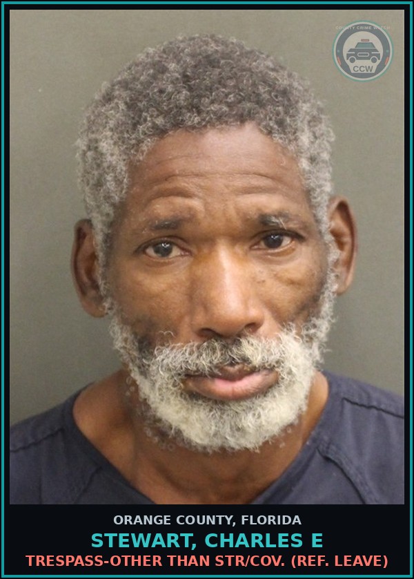 Booking mugshot of STEWART, CHARLES E in Orange County