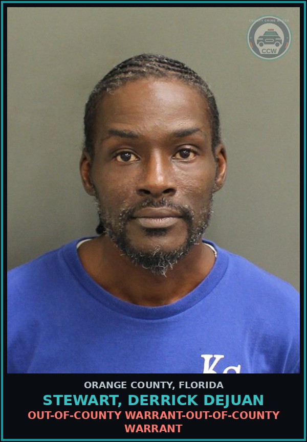 Booking mugshot of STEWART, DERRICK DEJUAN in Orange County