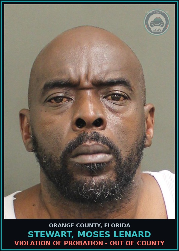 Booking mugshot of STEWART, MOSES LENARD in Orange County