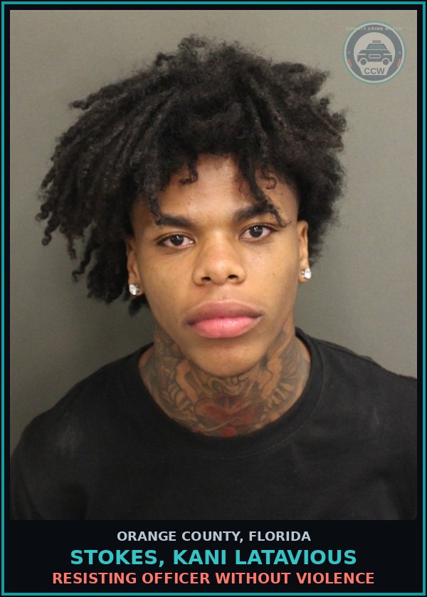 Booking mugshot of STOKES, KANI LATAVIOUS in Orange County