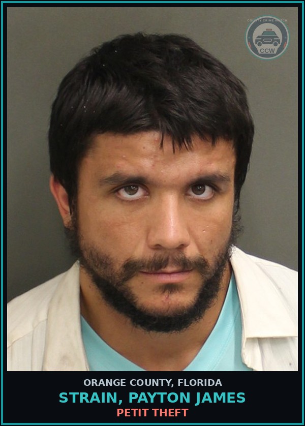 Booking mugshot of STRAIN, PAYTON JAMES in Orange County