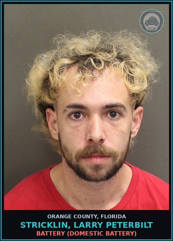Booking mugshot of STRICKLIN, LARRY PETERBILT in Orange County
