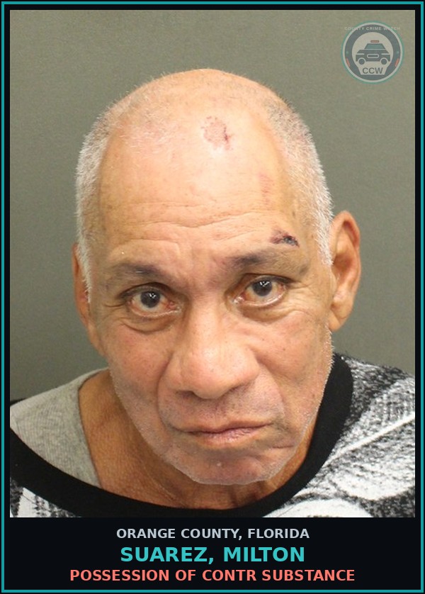 Booking mugshot of SUAREZ, MILTON in Orange County