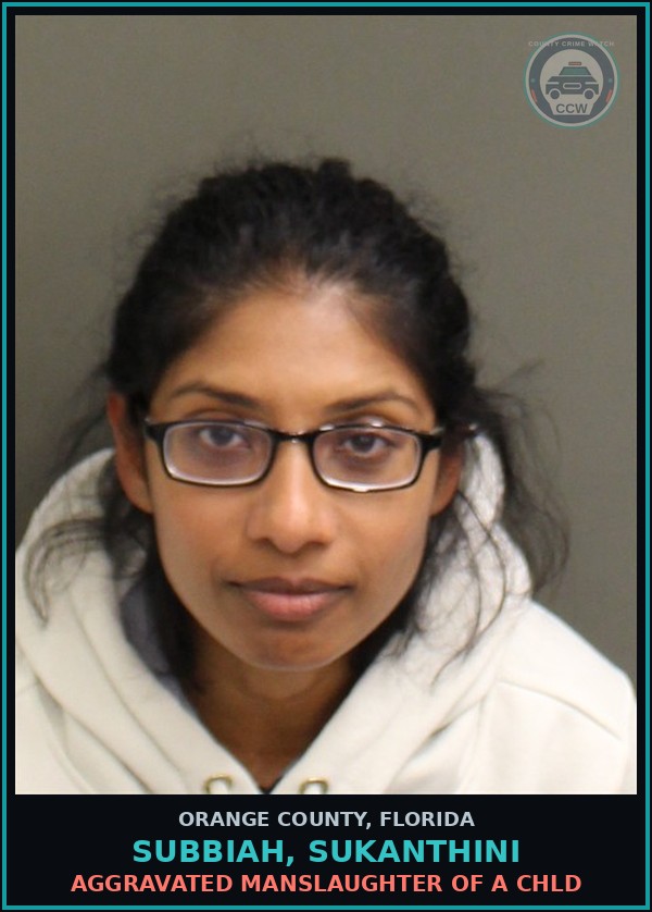 Booking mugshot of SUBBIAH, SUKANTHINI in Orange County