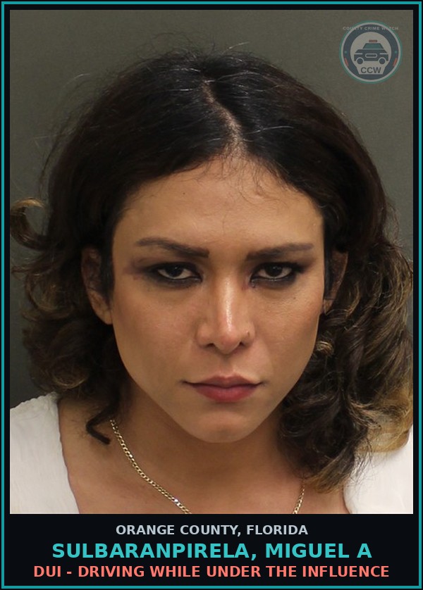 Booking mugshot of SULBARANPIRELA, MIGUEL A in Orange County