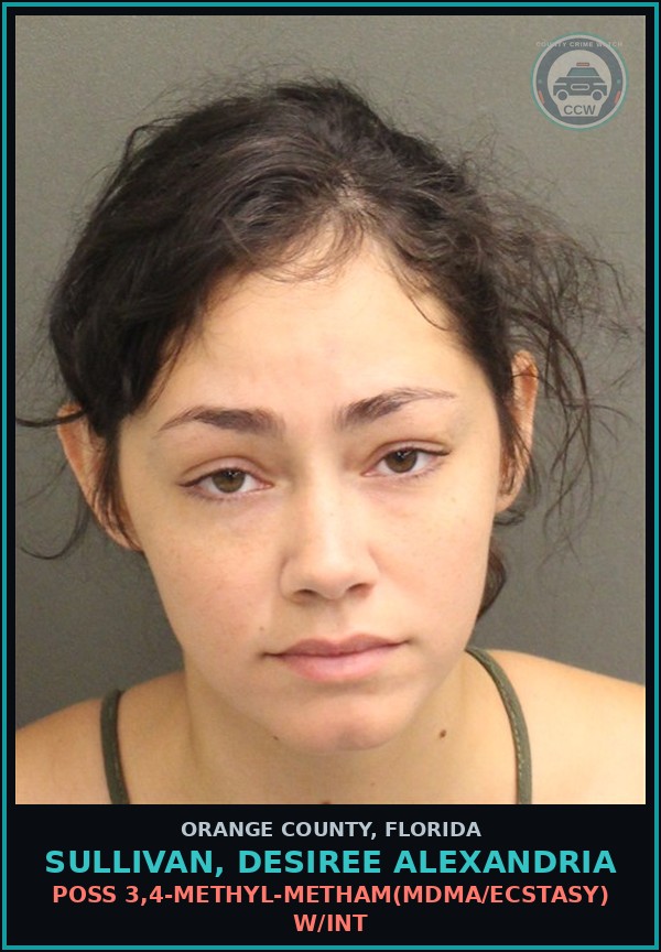 Booking mugshot of SULLIVAN, DESIREE ALEXANDRIA in Orange County