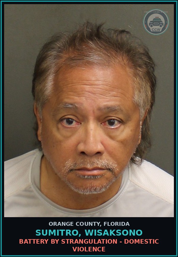 Booking mugshot of SUMITRO, WISAKSONO in Orange County