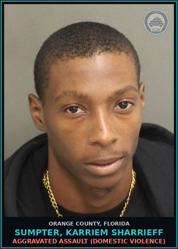Booking mugshot of SUMPTER, KARRIEM SHARRIEFF in Orange County